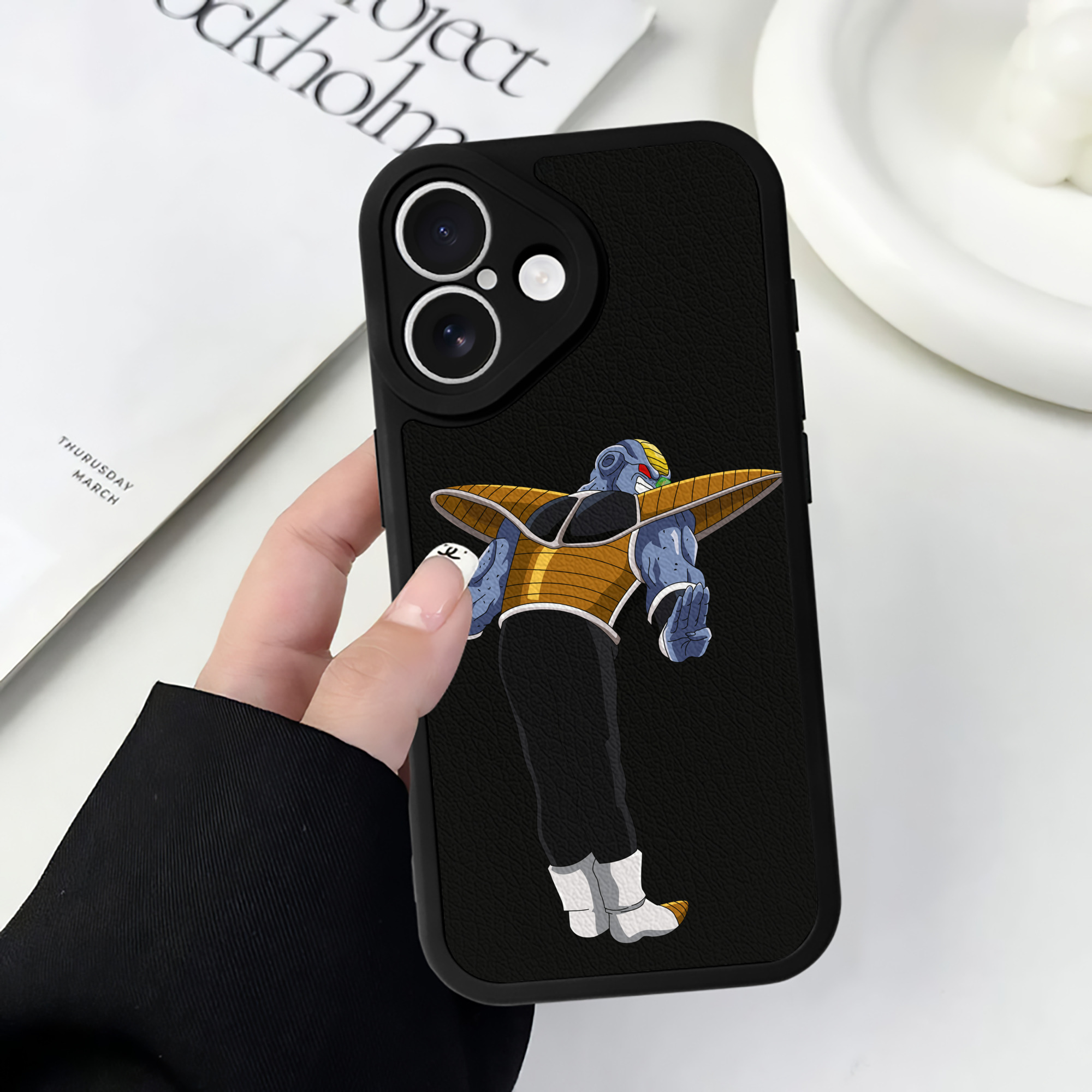 （画像用） ドラゴンボール DRAGON BALL 【iPhone 16シリーズ対応】シリコンスマホケース（レザー調） 材質：シリコン